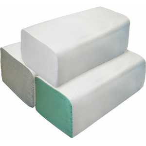 Priemyselné útierky skladané ZZ 2-vrstvové biele 3000 ks