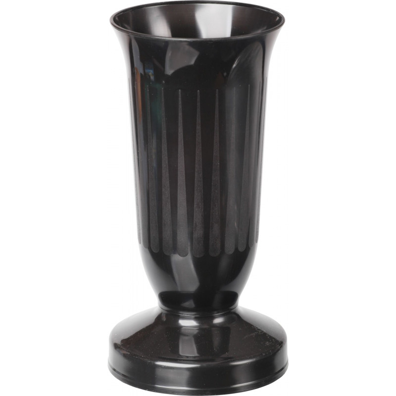 Váza náhrobná, so záťažou, čierna