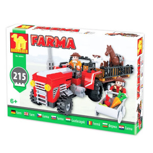 Stavebnica Farma Traktor 215 dielov