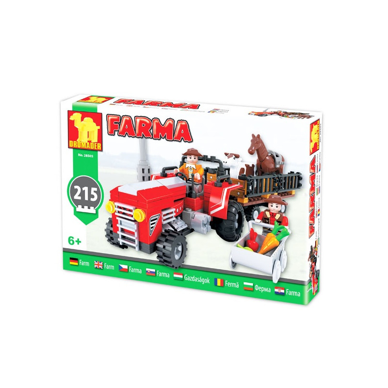 Stavebnica Farma Traktor 215 dielov