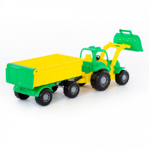 Traktor nakladač s přívěsem Macher