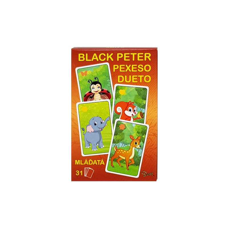 Hra černý Peter 3v1 Mláďata