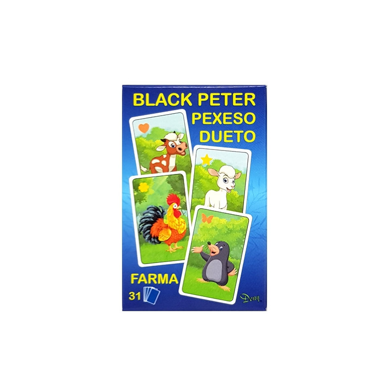 Hra čierny Peter 3v1 Farma