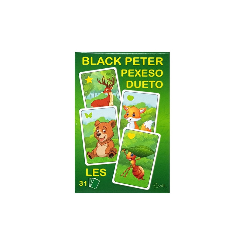 Hra černý Peter 3v1 Les