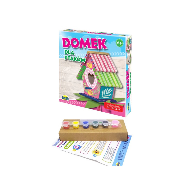 Domček pre vtáčiky - urob a pomaľuj