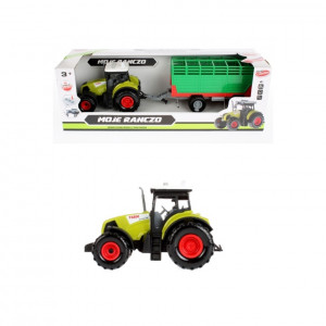 Traktor farma s vlečkou a zvukem