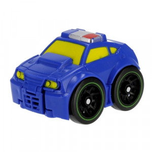 Transformer do kapsy modrý, bílý - auto, robot