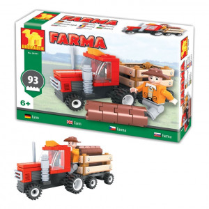 Stavebnica Farma traktor 93 častí