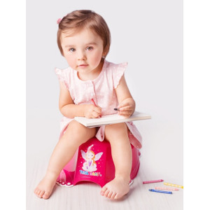 Hrajúci detský nočník protišmykový Malá Princezná ružový