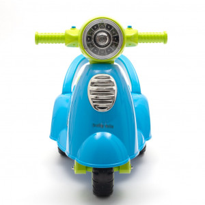 Detské odrážadlo motorka so zvukom Baby Mix Scooter modré