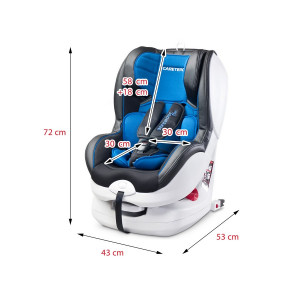 Autosedačka CARETERO Defender Plus Isofix graphite 2016