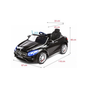 Elektrické autíčko Toyz Mercedes S63 AMG-Benz-2 motory black