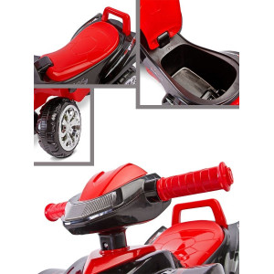 Odrážadlo štvorkolka Toyz miniRaptor červené
