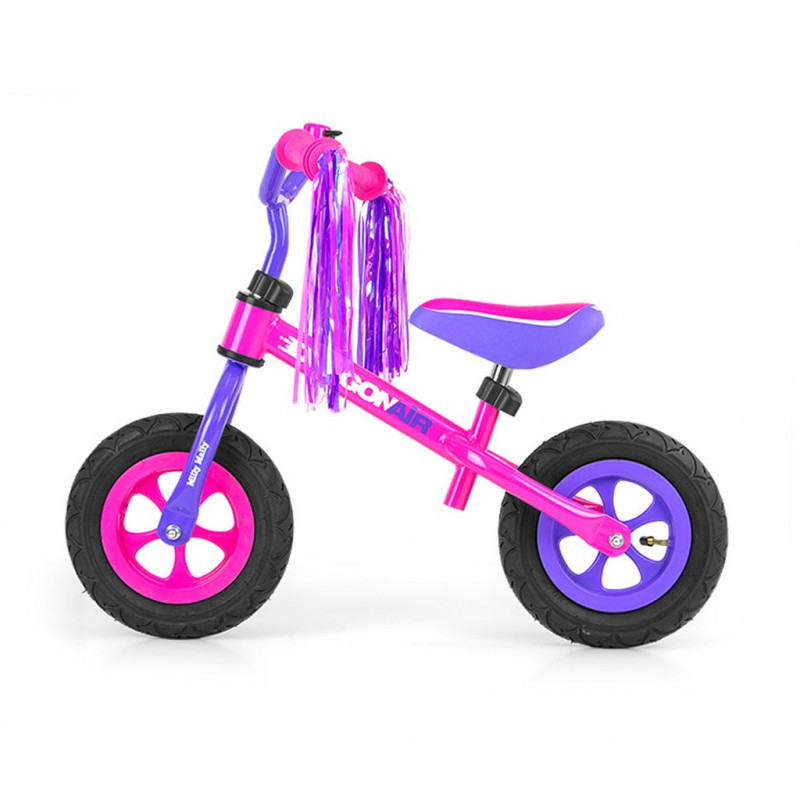 Detské odrážadlo bicykel Milly Mally Dragon Air pink