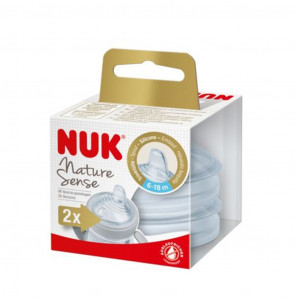 Dojčenská fľaša na učenie NUK Nature Sense 150 ml biela