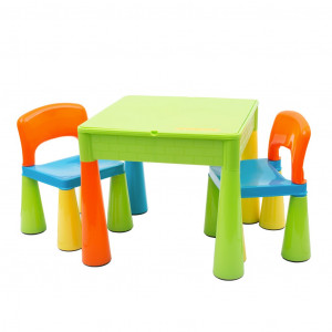 Detská sada stolček a dve stoličky NEW BABY multi color