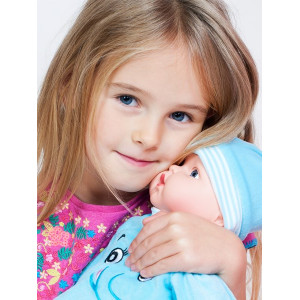 Maďarsky hovoriaca a spievajúca detská bábika PlayTo Anička 46 cm