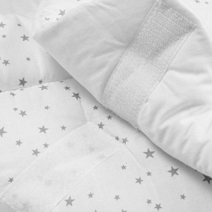Detská zavinovačka New Baby biela sivé hviezdičky