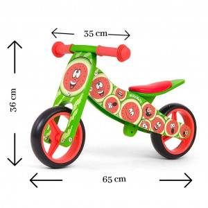 Detské multifunkčné odrážadlo bicykel 2v1 Milly Mally JAKE watermelon
