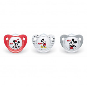 Dudlík Trendline NUK Disney Mickey Minnie 6-18m červený Box