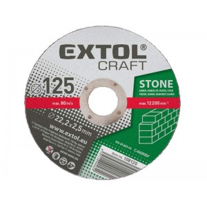 Kotúč rezný na kameň 5ks 125x2.5mm, Extol Craft 108120