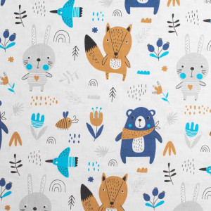 Detská deka z Minky s výplňou New Baby Medvedíkovia modrá 80x102 cm