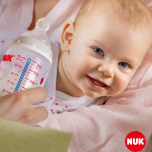Dojčenská fľaša NUK First Choice Temperature Control 300 ml modrá