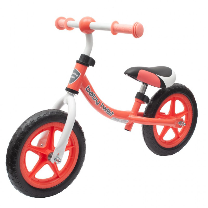 Detské odrážadlo bicykel Baby Mix TWIST coral red