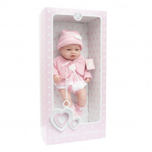 Luxusní dětská panenka-miminko Berbesa Nela 43cm