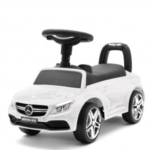 Detské odrážadlo s vodiacou tyčou Mercedes Benz AMG C63 Coupe Baby Mix biele