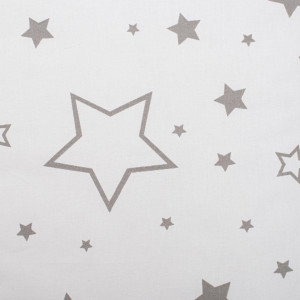 Klasická šnurovacia zavinovačka New Baby JACKET biela hviezdy sivé