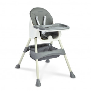 Jídelní židlička 2v1 CARETERO Bill grey