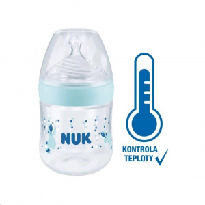 Kojenecká láhev NUK Nature Sense s kontrolou teploty 150 ml modrá