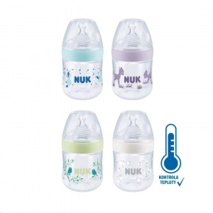 Dojčenská fľaša NUK Nature Sense s kontrolou teploty 150 ml modrá