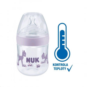 Kojenecká láhev NUK Nature Sense s kontrolou teploty 150 ml fialová