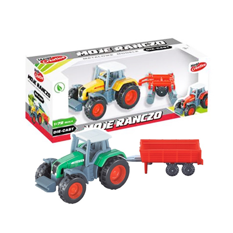 Traktor s přívěsem - menší