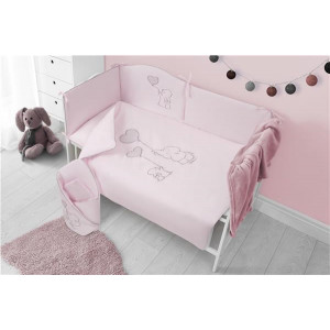 5-dielne posteľné obliečky Belisima Amigo 90/120 ružové