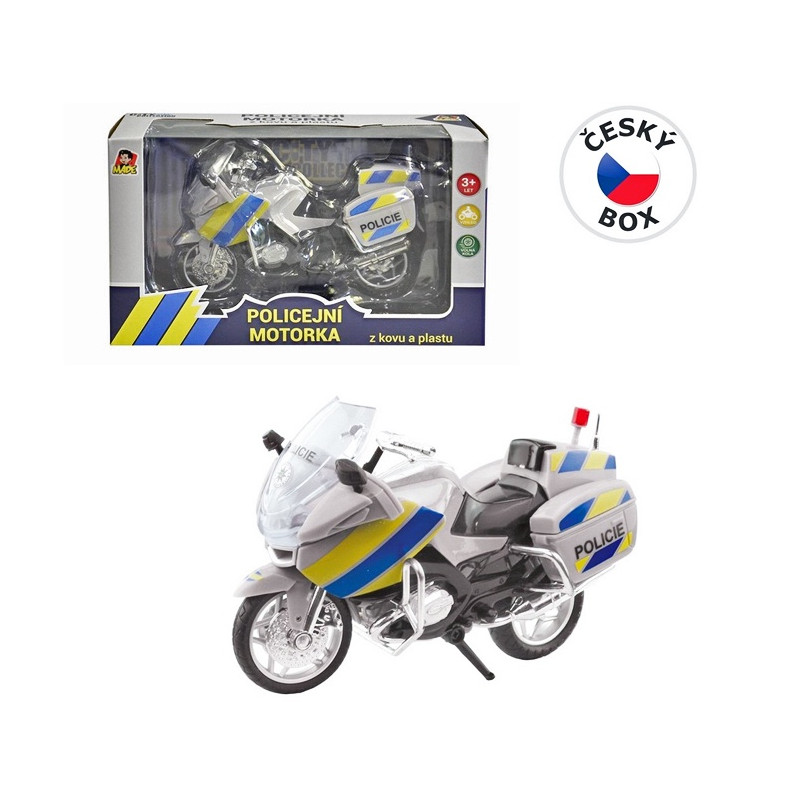 Motorka policajná kovová - CZ