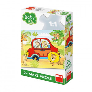 MAXI puzzle Safari -  24 dílků