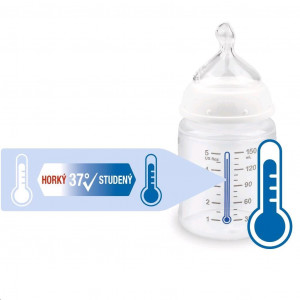 Dojčenská fľaša NUK First Choice Temperature Control 150 ml pink