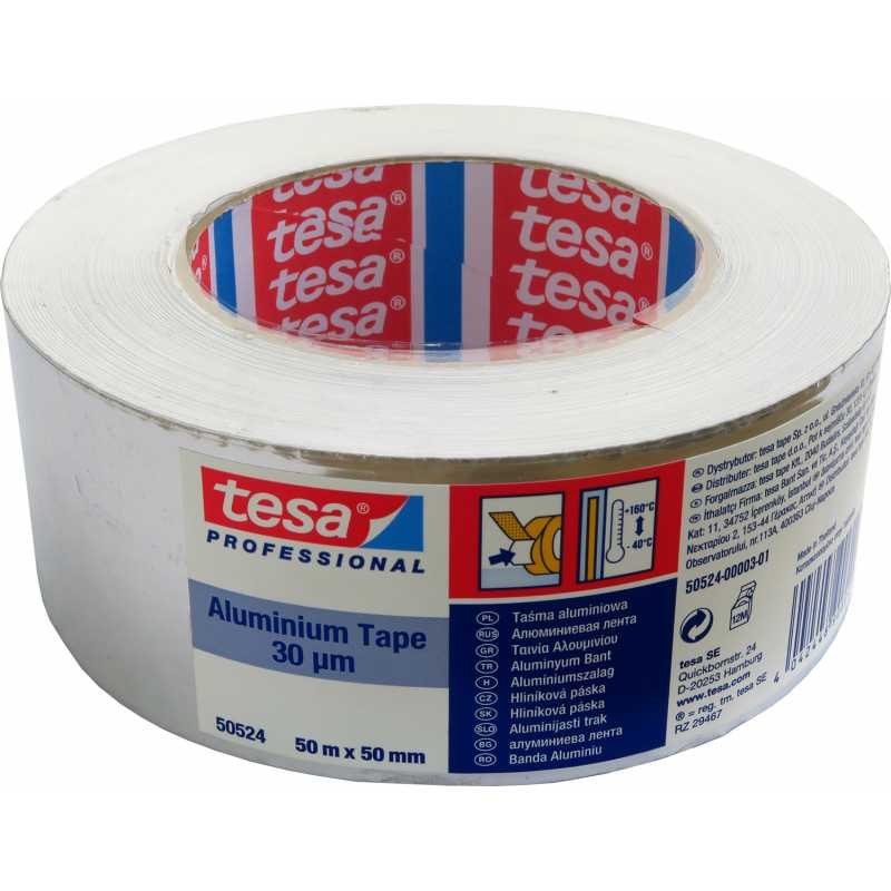Páska lepiaca hliníková, 50mmx50m, Tesa 95052