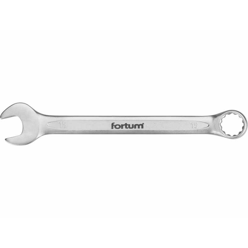 Očko-vidlicový klíč 15mm, FORTUM, 4730215