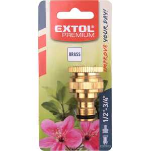 Rychlospojka na zahradní ventil mosazná, Extol Premium 8876021