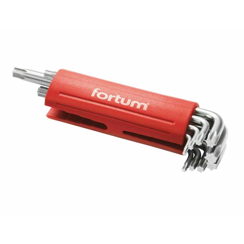 Kľúče Torx zástrčné, T10-50, 9-dielna sada, Fortum, 4710300