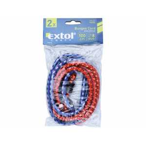 Popruhy elastické s hákmi, 2-dielna sada, 100cm, Extol Craft 96002