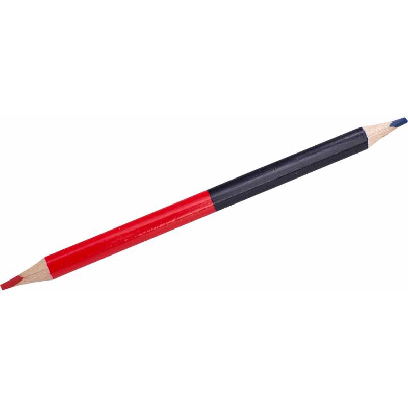 Tužka tesařská červeno-modrá, 175mm, tloušťka 7mm
