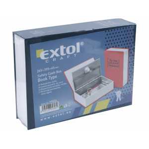 Bezpečnostná schránka - kniha 265x205x65mm, Extol Craft 99026