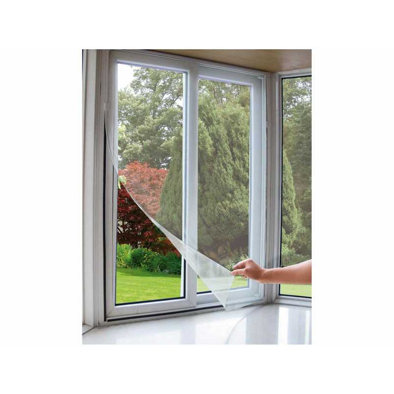 Síť okenní proti hmyzu, 100x130cm, bílá, Extol Craft 99110