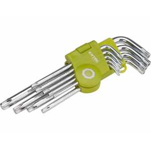 L-klíče TORX, 9-dílná sada, T10-50, Extol Craft 66011