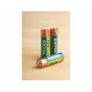 Baterie alkalická 4ks, 1,5V, typ AAA, Extol Energy 42010
